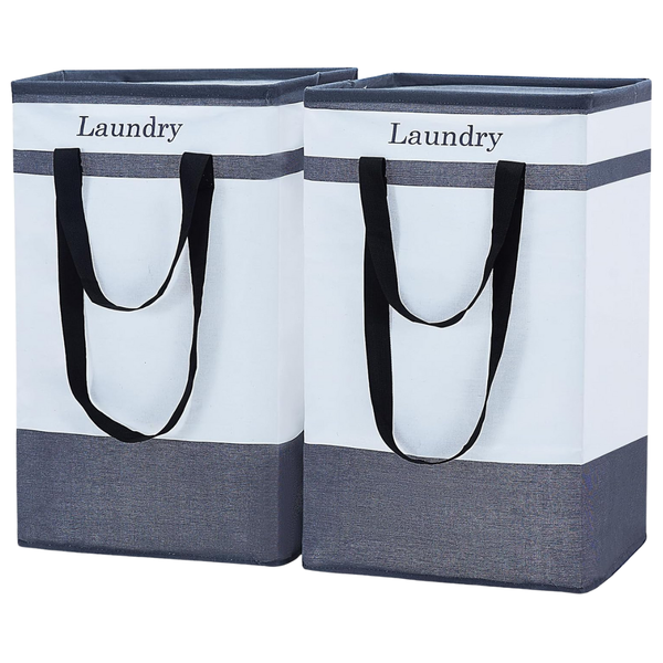 2-Pack 78L FairyHaus Collapsible Laundry Basket W/ Handles (Various)