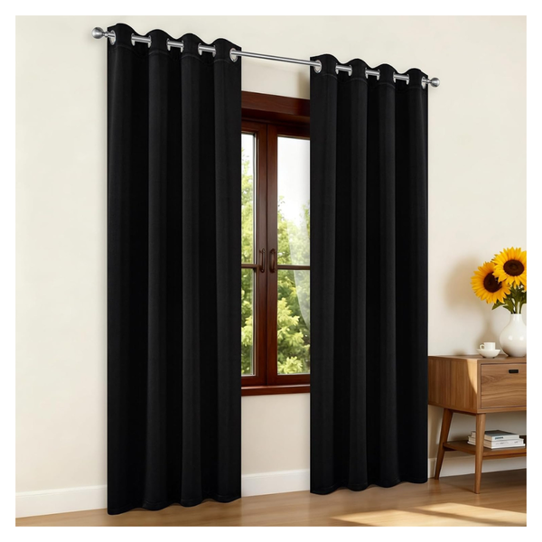52" x 84" Joydeco 2-Panels Noise Reducing Blackout Curtains (Various)