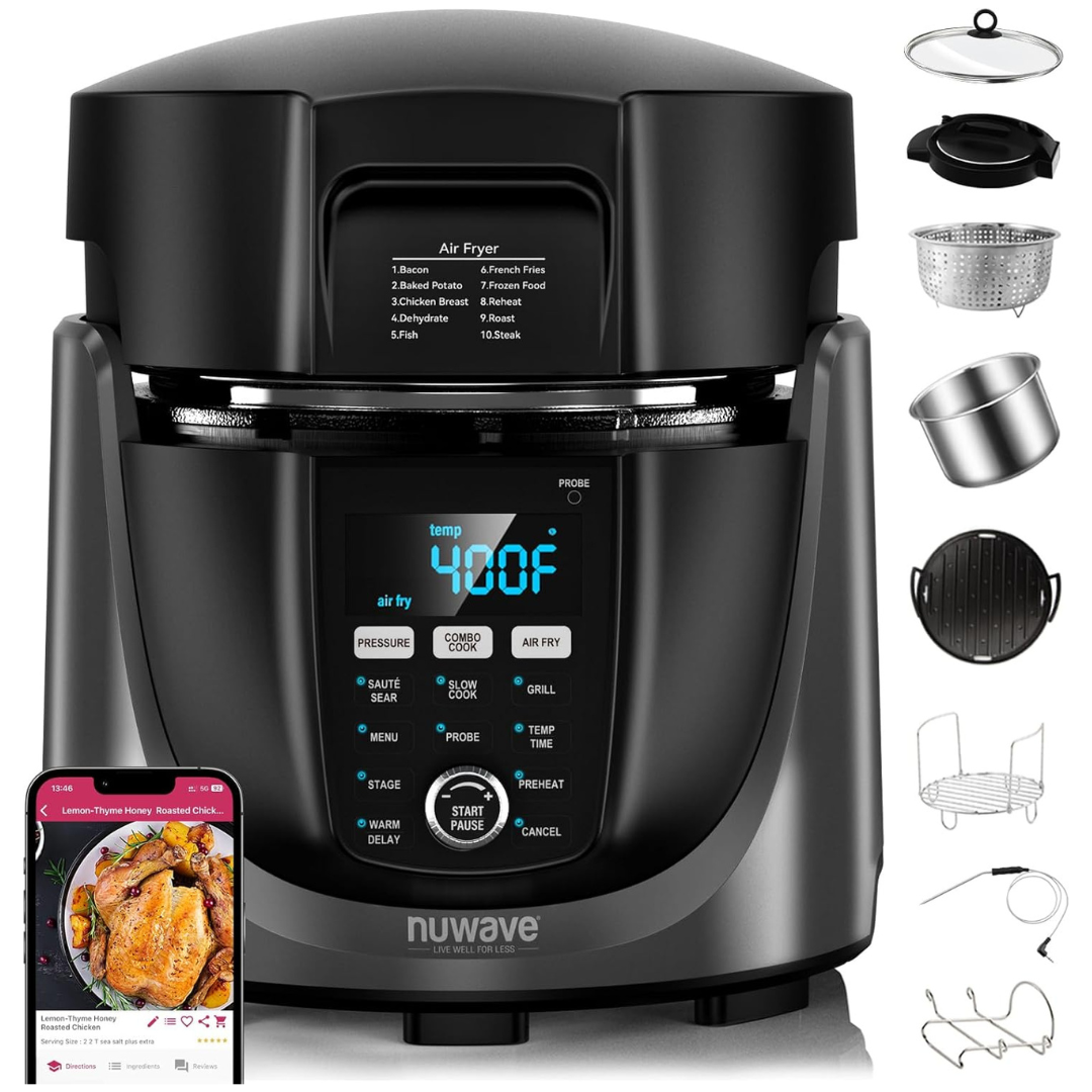 Nuwave 450-In-1 Duet Electric Pressure Cooker & Air Fryer Combo