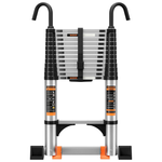 9.5-Ft Telescoping Aluminum Ladder With Stabilizer Bar