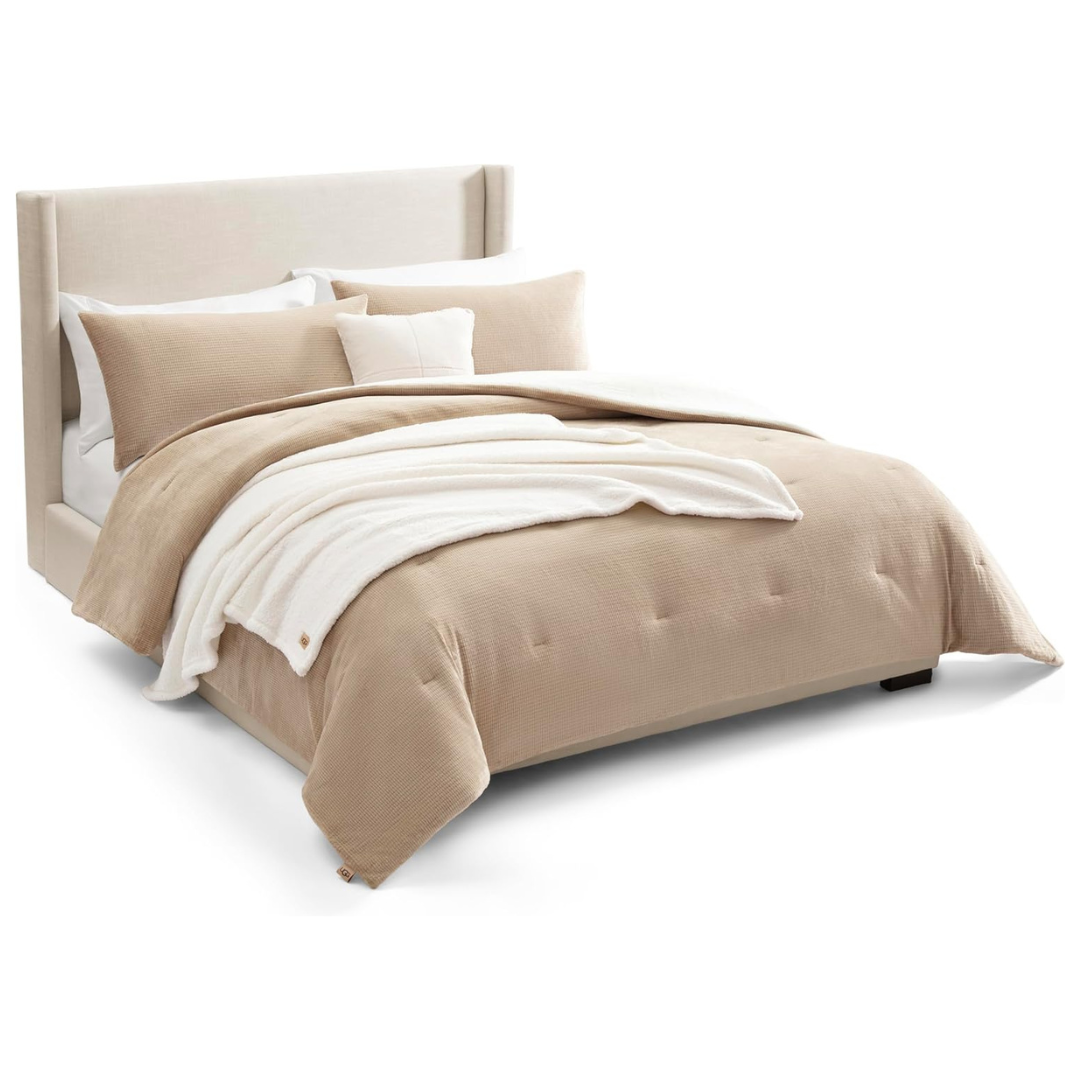 5-Piece UGG King Bed In A Bag Comforter Set W/ Throw Blanket