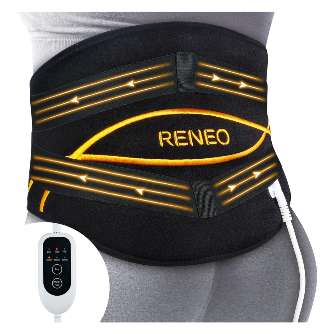 Wearable Heating Pad With Adjustable Compression Belt