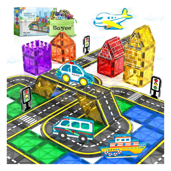 Magnetic Tiles City Road Set