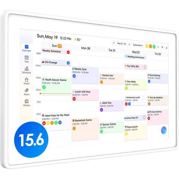 15.6" Smart Touchscreen Wall Planner Digital Calendar & Chore Chart