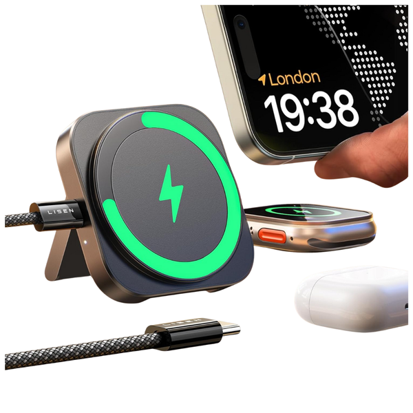 LISEN Magsafe Magnetic Charger Stand (Black)