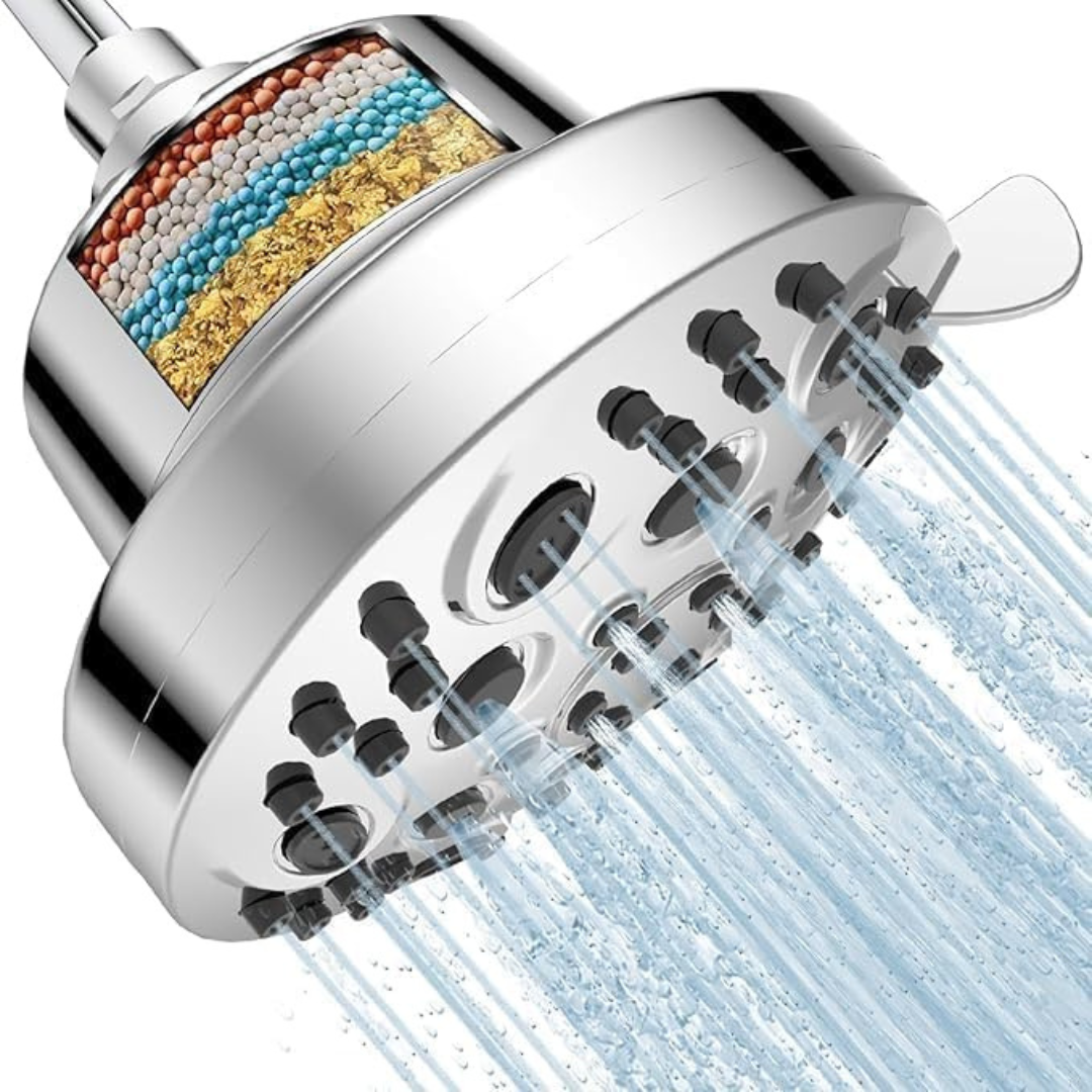 High Pressure Filtered Shower Head, 7 Settings