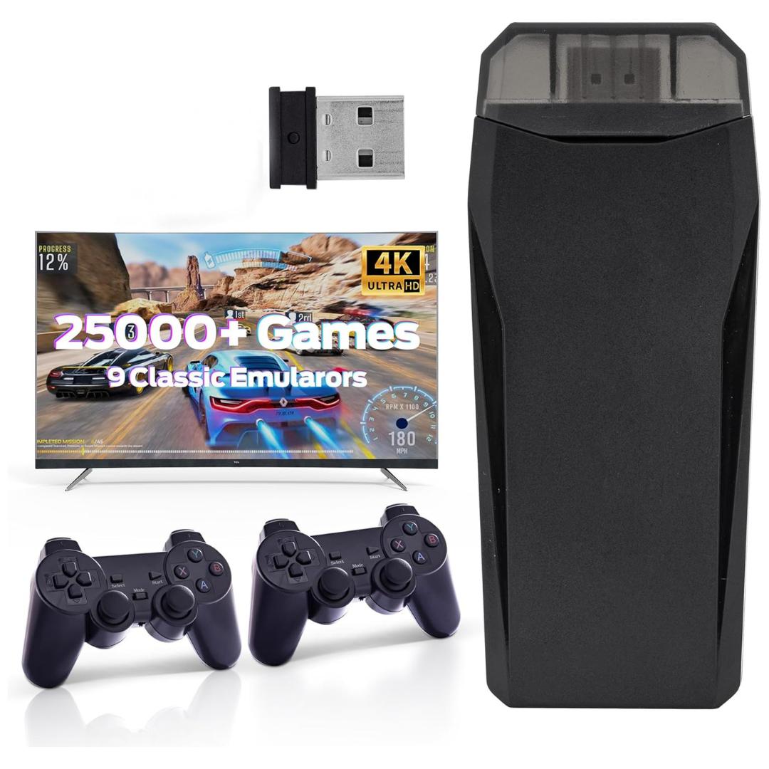 Wireless Retro Game Console 25000+ Games 4K HDMI