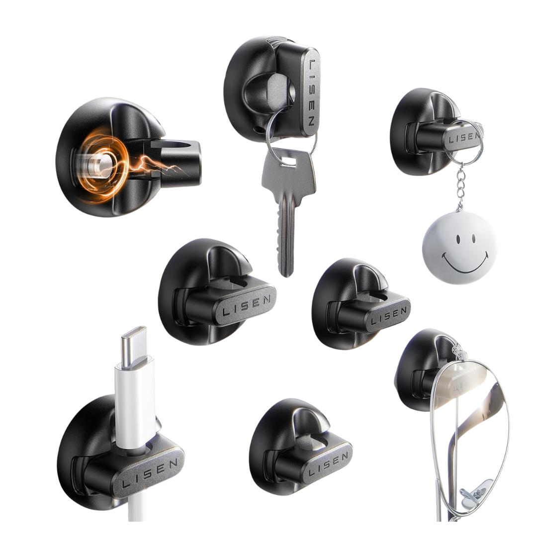 8-Pack Lisen Cord Organizer Magnetic Cable Holder Clips