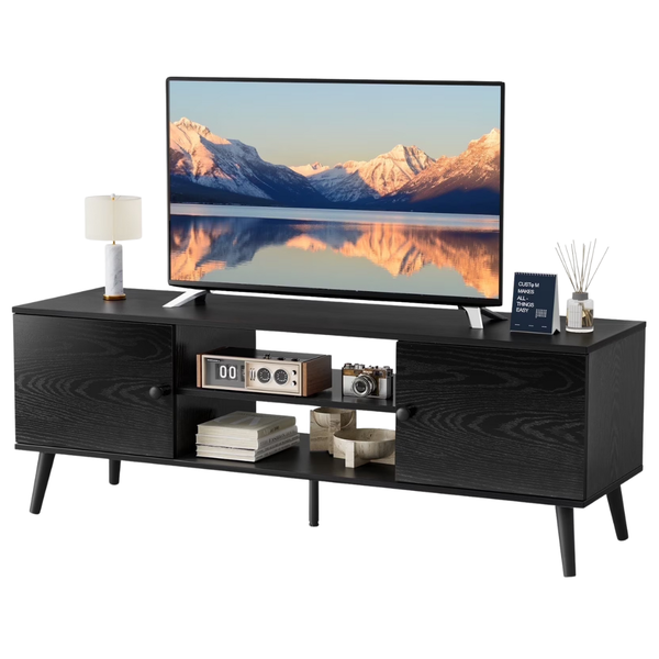 edx Modern Mid Century Entertainment Centre With Storage