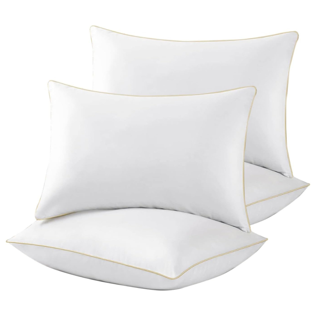 Set Of 4 Hotel Quality Down Alternative Queen Size Pillow
