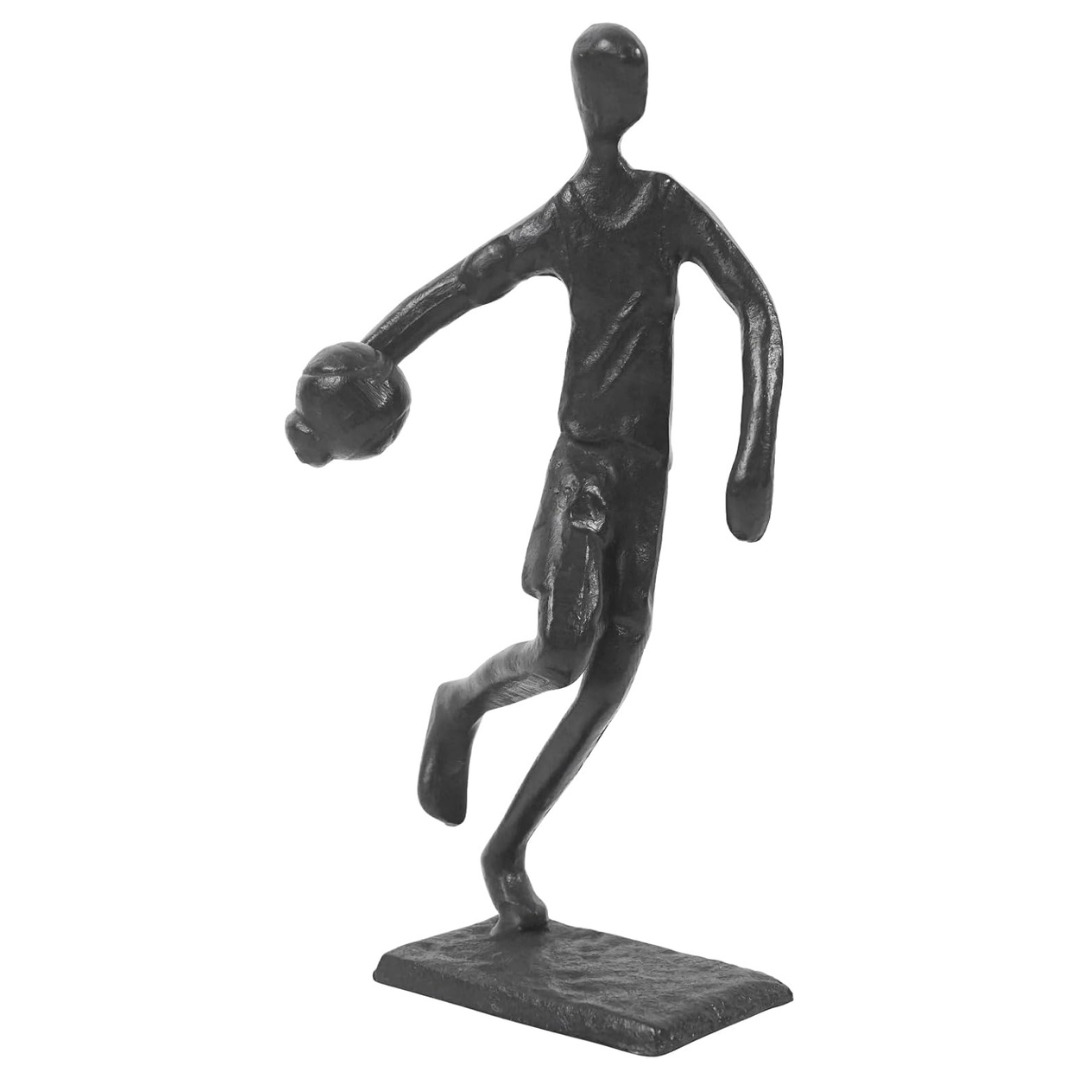 7" DreamsEden Cast Iron Basketball Player Abstract Statue
