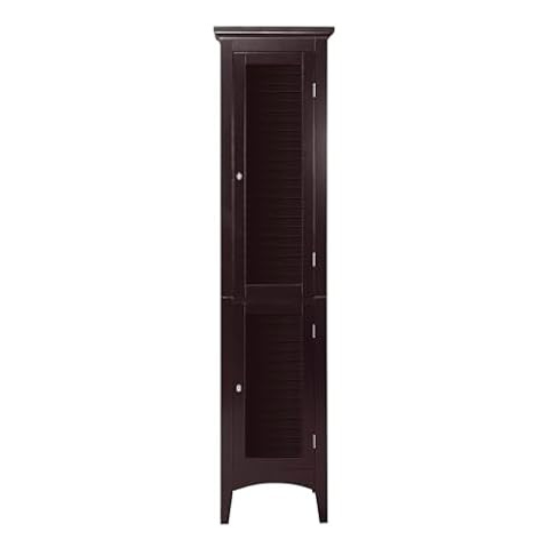 63" Teamson Home Glancy Linen Storage Tower With Two Doors