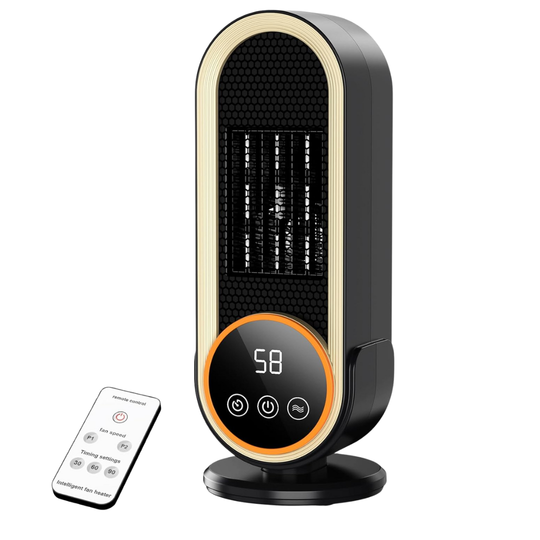 Portable Electric 1200W PTC Ceramic Space Heaters With Display