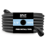 1/2" x 10Ft Automotive Loom Flame Retardant Split Wire