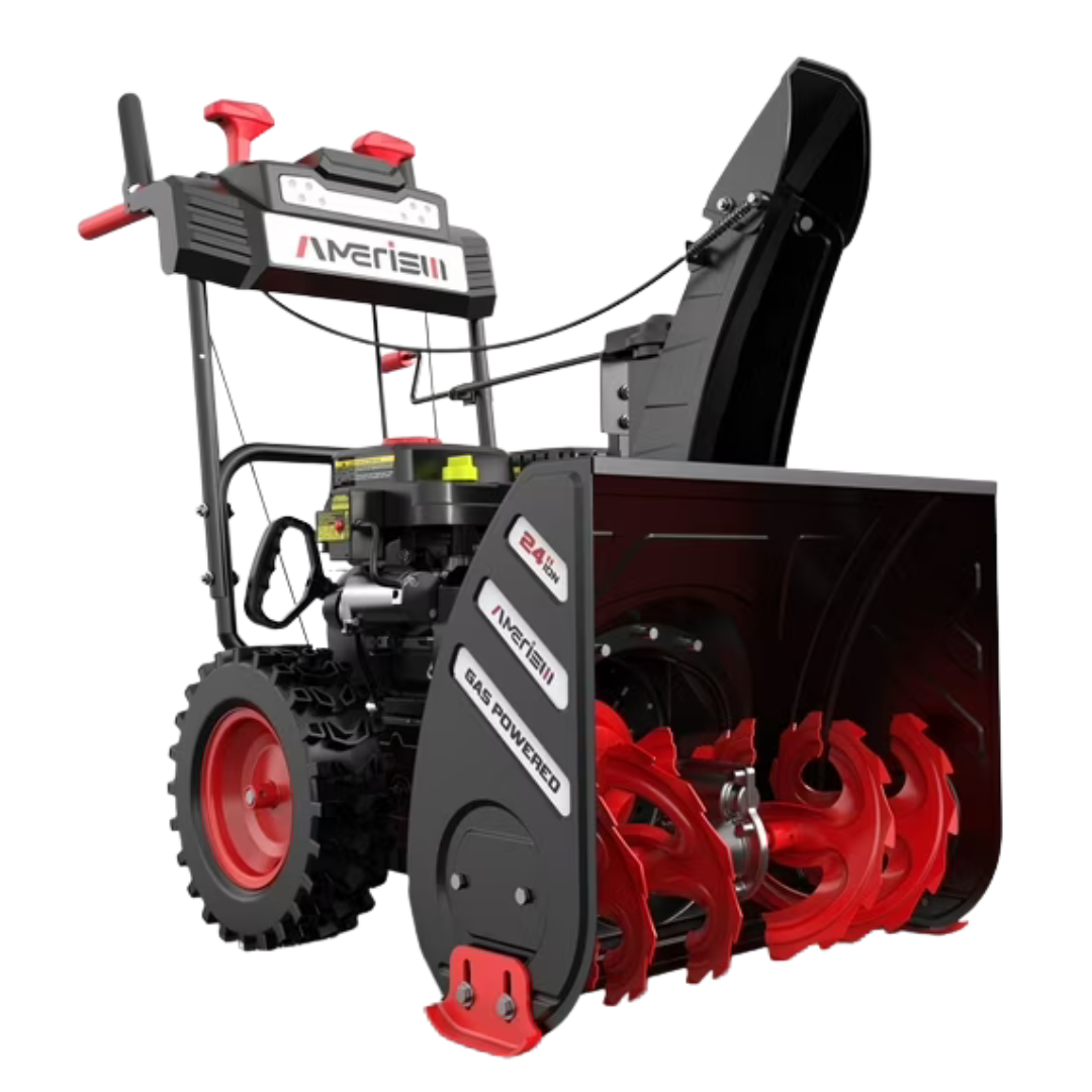 Amerisun 24" Gas Snow Blower With 212cc 4-Cycle OHV Engine