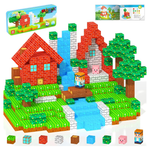 Kids STEM Magnetic Montessori Building Blocks With Portable Metal Tin