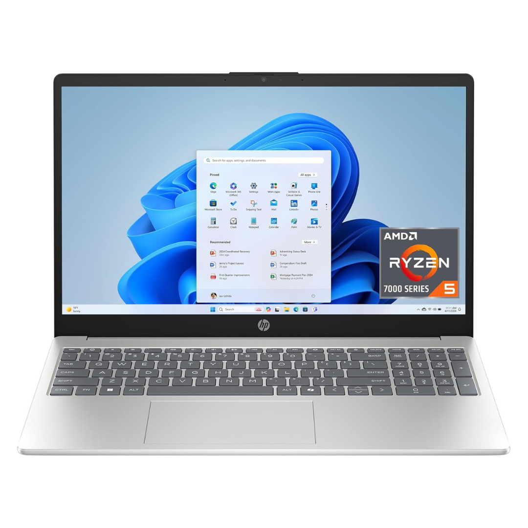 HP 15-fc0499nr 15.6" HD Touch Laptop (5 7520U / 8GB RAM / 256GB SSD)