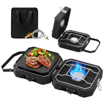 Snidomn Portable 2-Burner Propane Camping Gas Stove