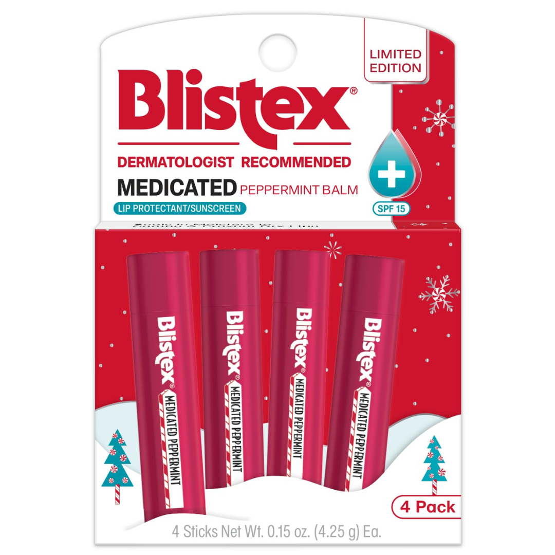 4-Count 15oz Blistex Medicated Limited-Edition Lip Balm Sticks