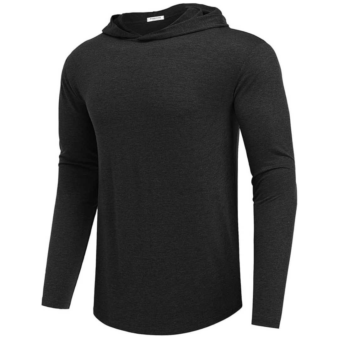 Men's Lightweight Long Sleeve Pullover Hoodie