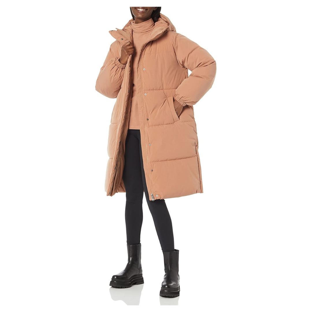 Amazon Essentials Women's Oversized Long Puffer Jacket