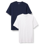 2 Pack Amazon Essentials Henley Regular-Fit Shirt for Men