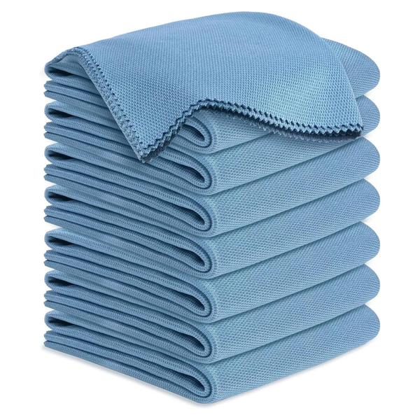 8-Pack Microfiber 18"L x 18"W Cleaning Cloths