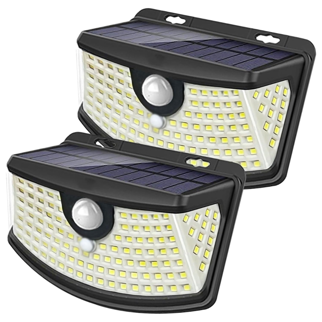 2-Pack Waterproof Solar Motion Sensor Lights
