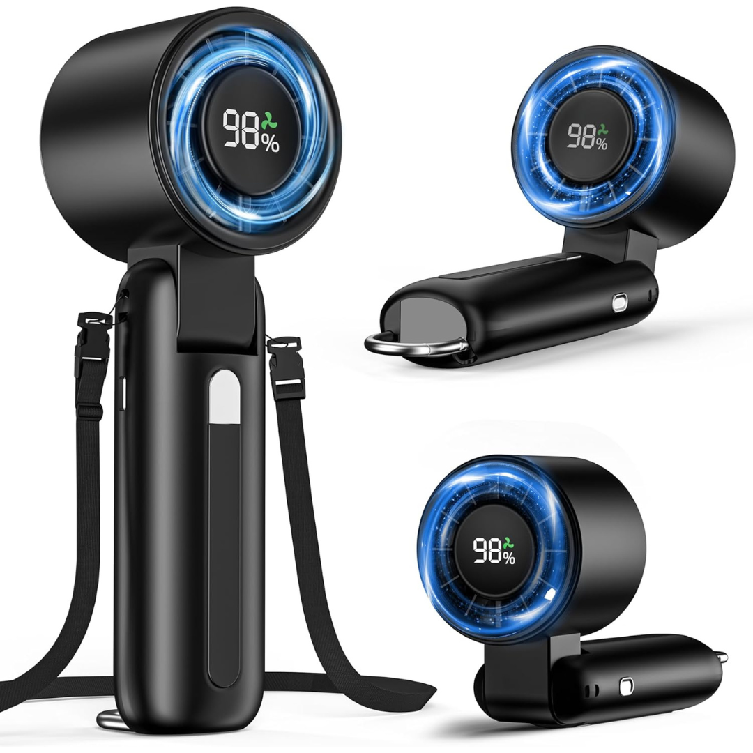 10000RPM Portable 4-in-1 High-Speed Handheld Turbo Mini Fan
