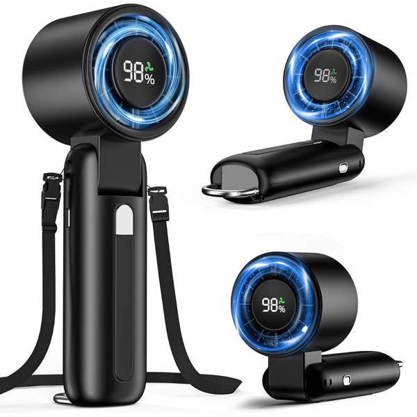 10000RPM Portable 4-in-1 High-Speed Handheld Turbo Mini Fan