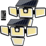 2-Pack AmeriTop LED Solar Motion Sensor Lights w/4 Heads