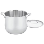 12-QT Cuisinart Contour Stainless Stockpot with Glass Cover