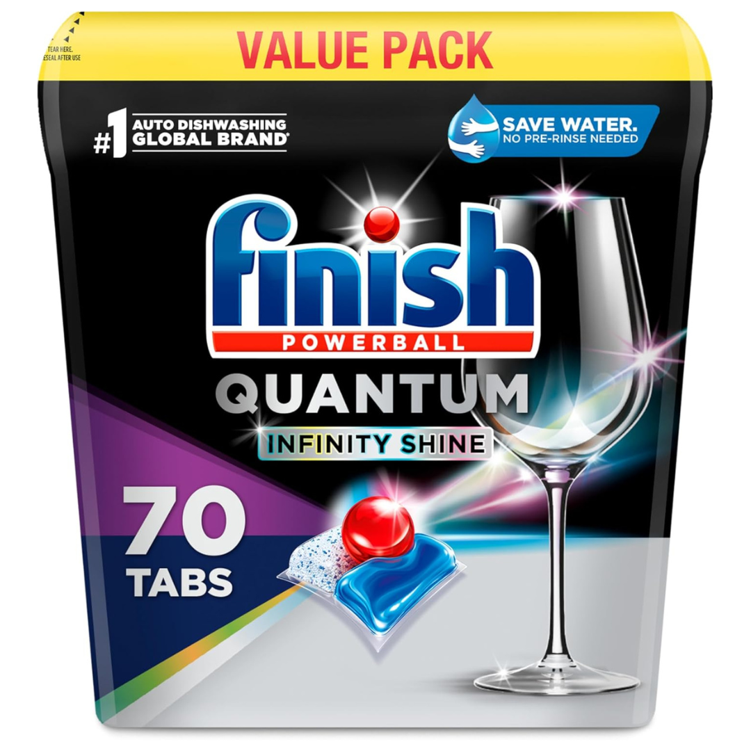 Finish Quantum Infinity Shine Dishwasher Pods (70 Count)