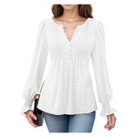 Women's Long Sleeve Fall Fashion Pleated Tunic Tops (Various)