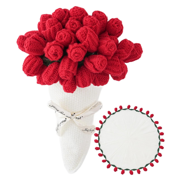 CULVE 32" Crochet Flower Bouquet Blanket