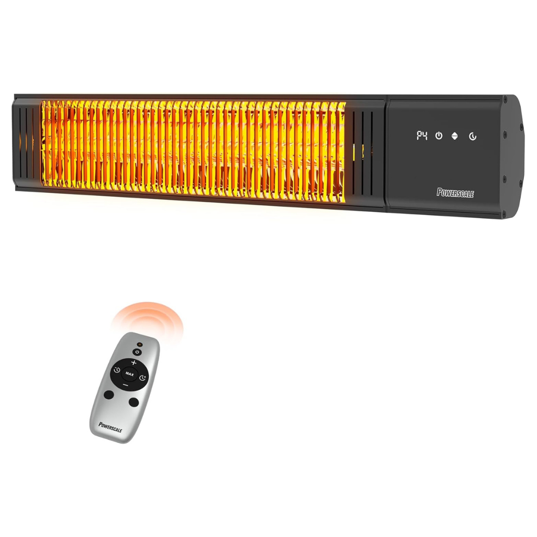 Powerscale IP65 Waterproof 1500W Electric Patio Heater