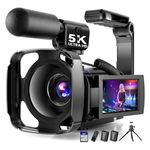 Bregoo X70 5K UHD 64MP 16X Zoom Video Camera Camcorder W/ 3" Screen