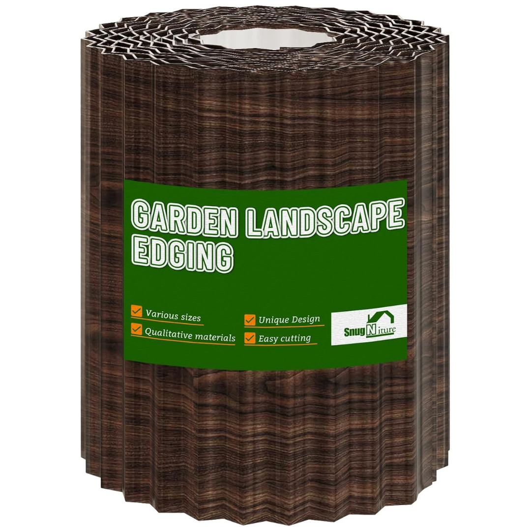 8" x 20ft SnugNiture Corrugated Metal Garden Edging