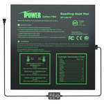 20"x20.75" Seedling Heat Mat With Built-in Temperature Controller