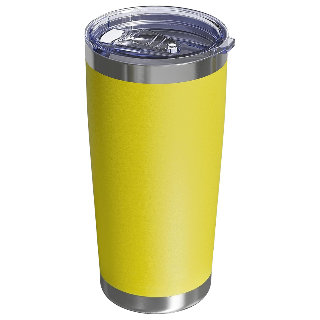 20-Oz Leakproof Double Wall Vacuum Insulated Coffee Mug W/ Straw (Various)