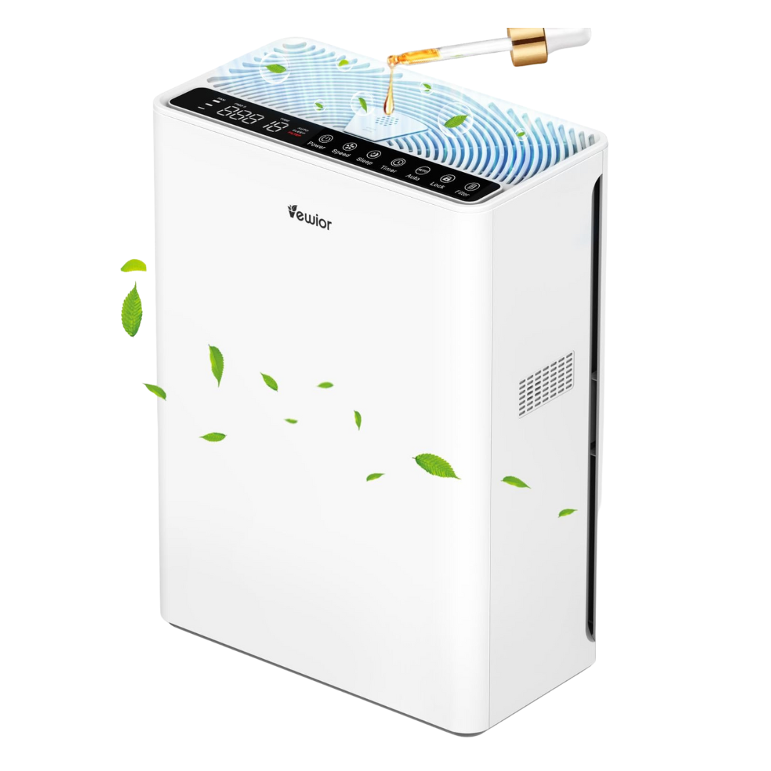 Vewior H13 HEPA Filter Air Purifiers W/ Fragrance Sponge Timer (2200 Sq. Ft.)