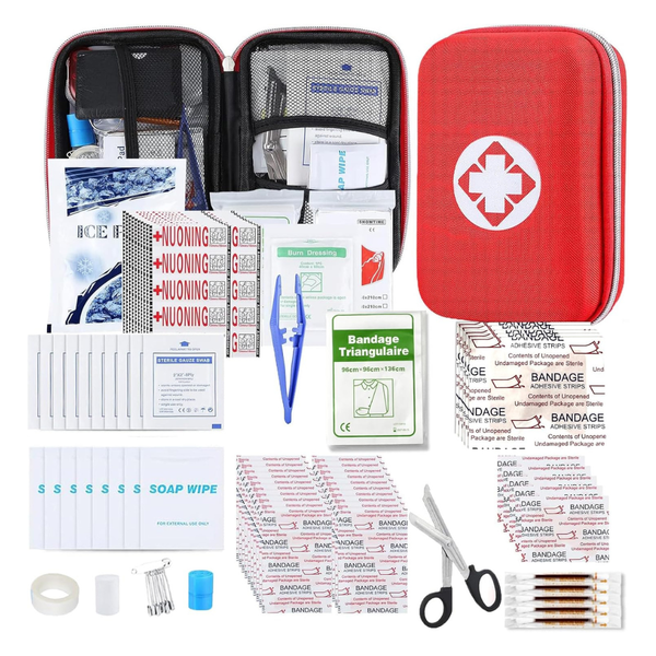 276-Piece Basic Camping Essentials Survival Personal First Aid Kit