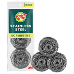 6-Count (2pk x 3ct) Scotch-Brite Stainless Steel Scrubbers