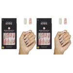 2 Pack Of Masterpiece One-Of-A-Kind Luxe Manicure Fake Nails Set