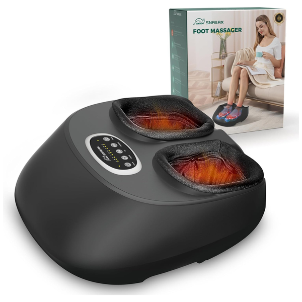 Snailax Shiatsu Foot Massager With Heat, Deep Kneading & Air Compression