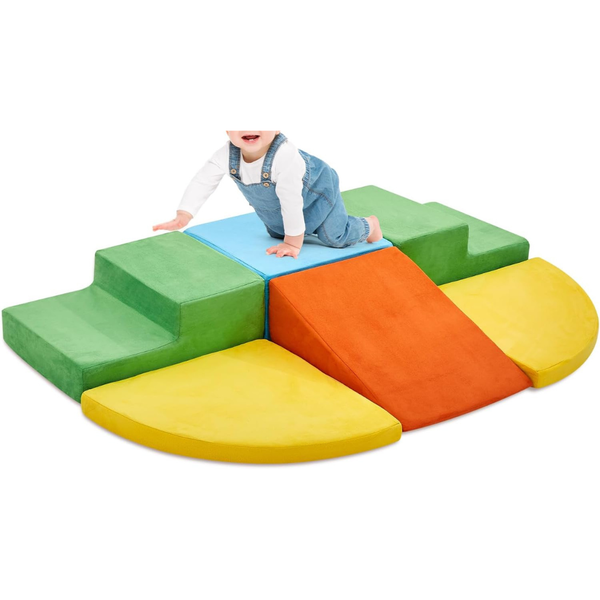 6-Piece Climb & Crawl Soft Foam Block Activity Play Set