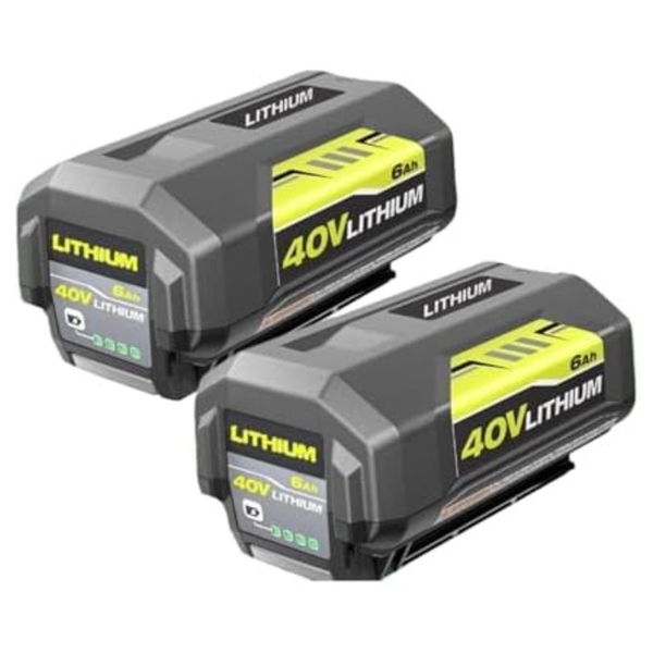 2-Packs 6.0Ah Replacement For Ryobi 40V Battery Lithium
