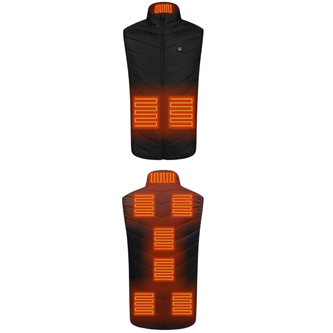 Unisex 9 Heating Zone Heated Vest W/3 Heat Levels