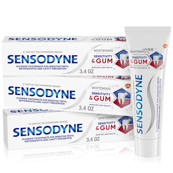 3-Pack 3.4-Oz Sensodyne Sensitivity & Gum Whitening Toothpaste