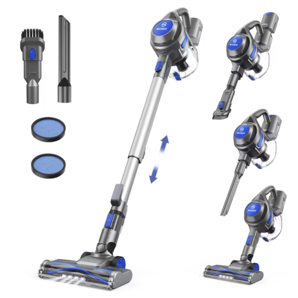 Moosoo 4-In-1 Powerful Suction Stick Handheld Vacuum Cleaner